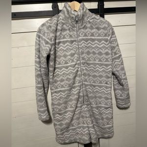 Grey and White Soft Onesie